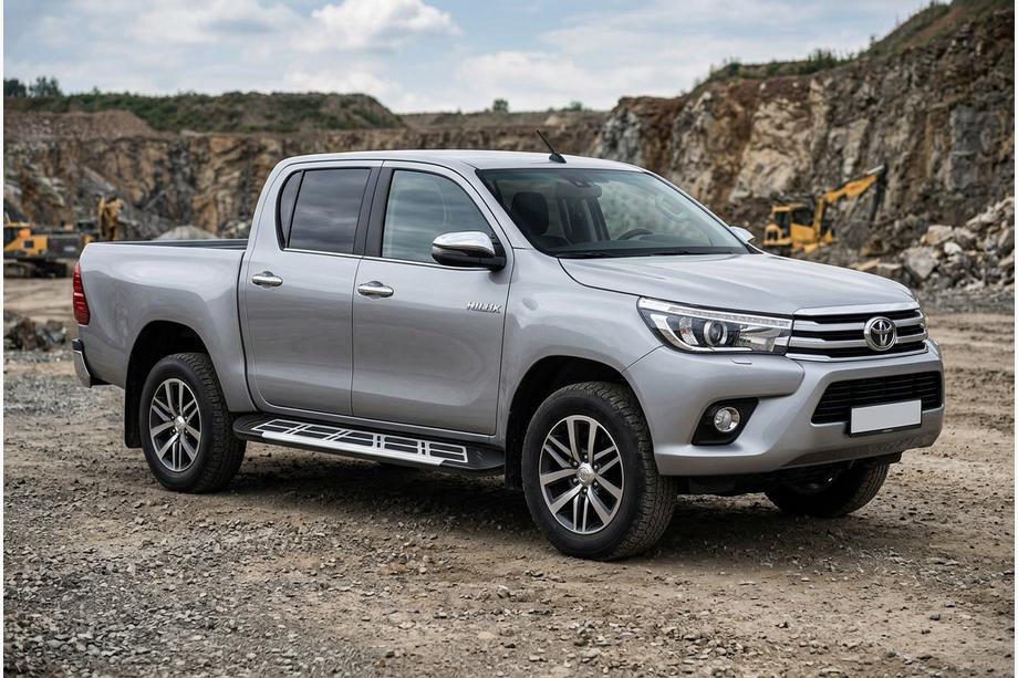 Toyota Hilux 2015– Bočni pragovi Sunrise (2 kos, aluminij) Image