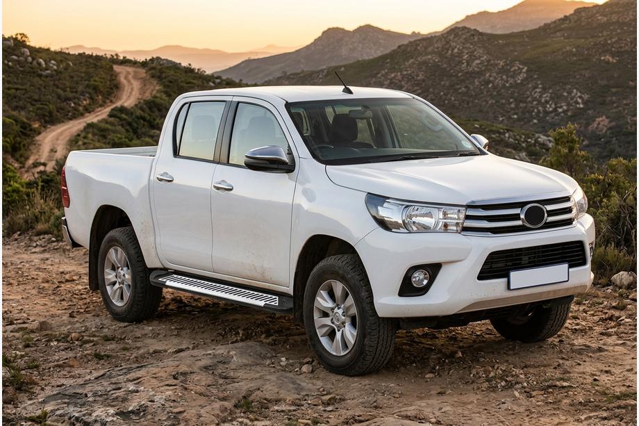 Toyota Hilux 2015– Stranske stopnice Line (2 kosa, aluminij) Image