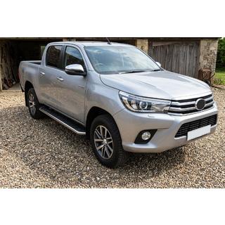 Stranske stopnice Maydos V1 (2 kosa, aluminij / nerjavno jeklo) Toyota Hilux 2015– fotografija 1