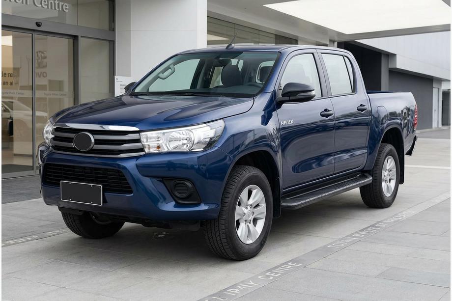 Toyota Hilux 2015– Stranske stopnice Bosphorus Black (2 kosa, aluminij) Image