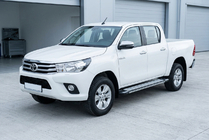 Toyota Hilux 2015– Stranske stopnice Rainbow (2 kosa, aluminij) fotografija 1