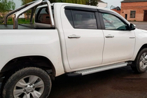 Toyota Hilux 2015– Stranske stopnice Allmond Grey (2 kosa, aluminij) fotografija 2
