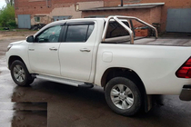 Toyota Hilux 2015– Stranske stopnice Allmond Grey (2 kosa, aluminij) fotografija 5