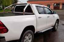 Toyota Hilux 2015– Stranske stopnice Allmond Grey (2 kosa, aluminij) fotografija 6