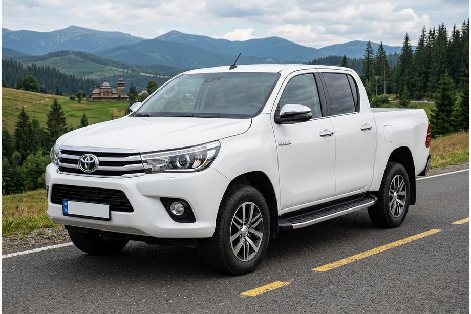 Toyota Hilux 2015– Stranski pragovi Fullmond (2 kosa, aluminij) Image