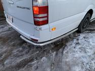 Mercedes Sprinter W906 2006–2018 Stranske cevi za zadnjim kolesom, kotne (2 kosa, nerjavno jeklo) Dolga fotografija 10