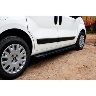 Stranske stopnice Rainbow Black (2 kosa, aluminijasti profil) Citroen Nemo 2007–2017 fotografija 1