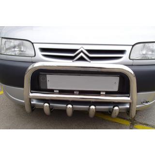 Sprednji zaščitni lok QT006 (nerjavno jeklo) Citroen Berlingo 1996–2008