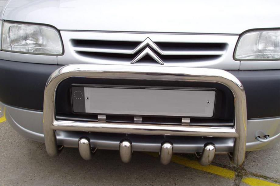 Citroen Berlingo 1996–2008 Sprednji zaščitni lok QT006 (nerjavno jeklo) Image