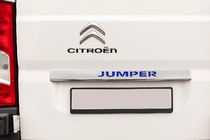 Citroen Jumper 2007–2025 Kromirana letev nad registrsko tablico z modro LED (nerjavno jeklo) fotografija 1