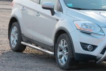 Ford Kuga 2008–2013 Ravne bočne cevi (2 kosa, nerjaveče jeklo) fotografija 2