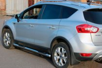 Ford Kuga 2008–2013 Ravne bočne cevi (2 kosa, nerjaveče jeklo) fotografija 3