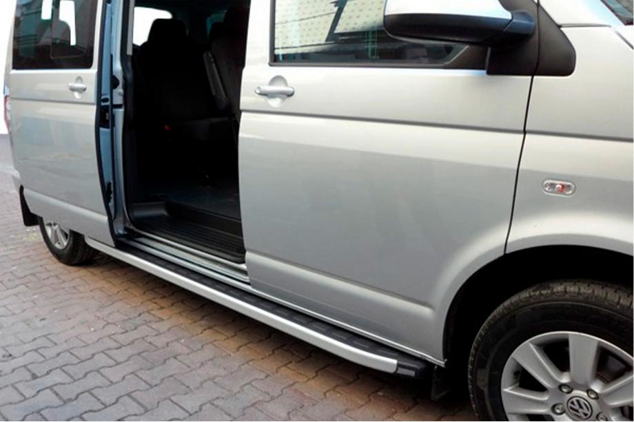 Volkswagen T4 Transporter 1990–2003 Stranske stopnice Fullmond (2 kos, aluminij) Dolga medosna razdalja Image