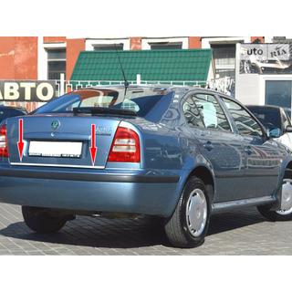 Zaščitna letev roba prtljažnika (nerjaveče jeklo) Skoda Octavia I Tour A4 1996–2010 fotografija 2