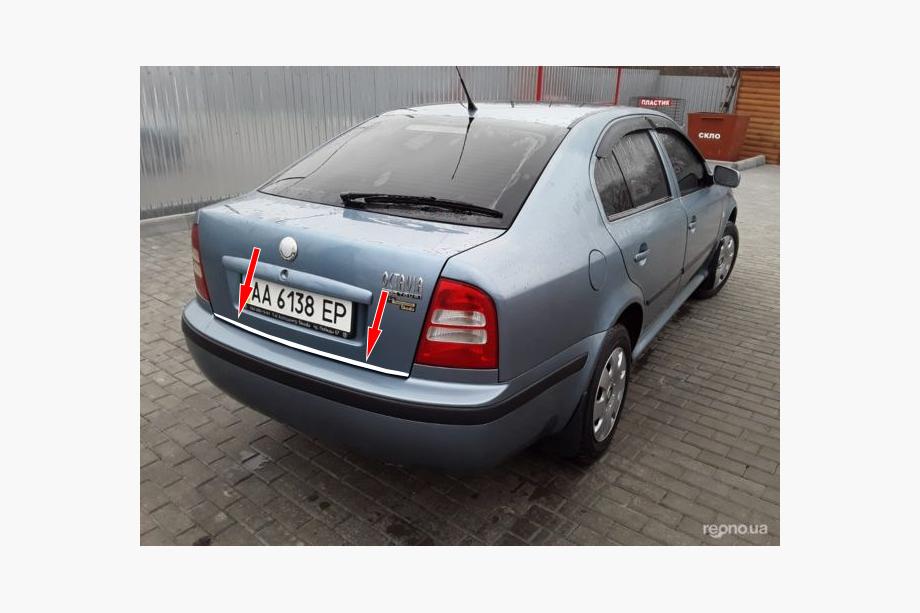 Skoda Octavia I Tour A4 1996–2010 Zaščitna letev roba prtljažnika (nerjaveče jeklo) Fotografija 1
