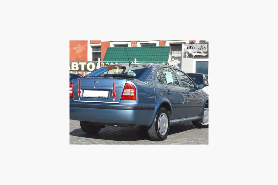 Skoda Octavia I Tour A4 1996–2010 Zaščitna letev roba prtljažnika (nerjaveče jeklo) Fotografija 2