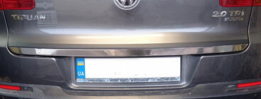 Volkswagen Tiguan 2007–2016 Zaščitna letev roba prtljažnika (nerjaveče jeklo) fotografija 5