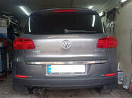 Volkswagen Tiguan 2007–2016 Zaščitna letev roba prtljažnika (nerjaveče jeklo) fotografija 1