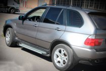 BMW X5 E53 1999–2006 Stranske stopnice Allmond Grey (2 kos, aluminij) fotografija 4