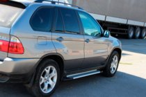 BMW X5 E53 1999–2006 Stranske stopnice Allmond Grey (2 kos, aluminij) fotografija 5