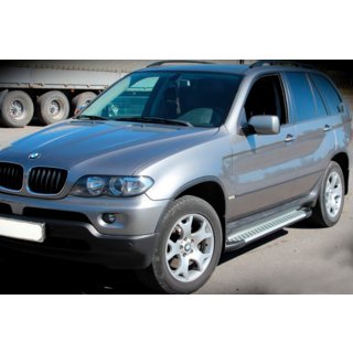 Stranske stopnice Allmond Grey (2 kos, aluminij) BMW X5 E53 1999–2006 fotografija 2