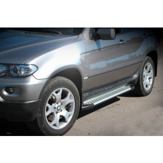 Stranske stopnice Allmond Grey (2 kos, aluminij) BMW X5 E53 1999–2006 fotografija 1