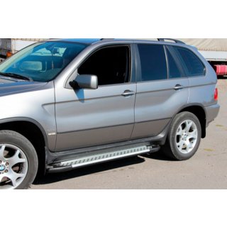 Stranske stopnice Allmond Grey (2 kos, aluminij) BMW X5 E53 1999–2006 fotografija 3