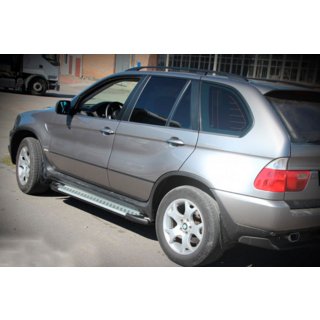 Stranske stopnice Allmond Grey (2 kos, aluminij) BMW X5 E53 1999–2006 fotografija 4