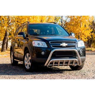 Sprednji zaščitni lok WT002 (nerjaveče jeklo) Chevrolet Captiva 2006–2019 fotografija 1
