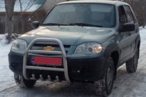 Chevrolet Niva 1998–2020 Kenguru zaščitni lok QT007 (nerjaveče jeklo) fotografija 3