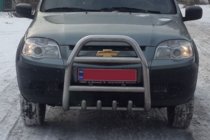 Chevrolet Niva 1998–2020 Kenguru zaščitni lok QT007 (nerjaveče jeklo) fotografija 2