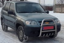 Chevrolet Niva 1998–2020 Kenguru zaščitni lok QT007 (nerjaveče jeklo) fotografija 4