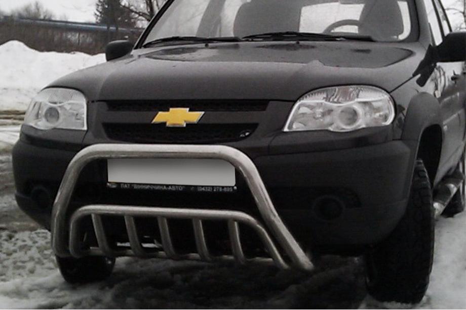 Chevrolet Niva 1998–2020 Prednji zaščitni lok WT002 (nerjavno jeklo) Image