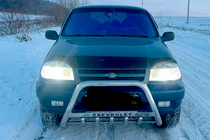 Chevrolet Niva 1998–2020 Sprednji zaščitni lok WT004 (nerjavno jeklo) fotografija 1