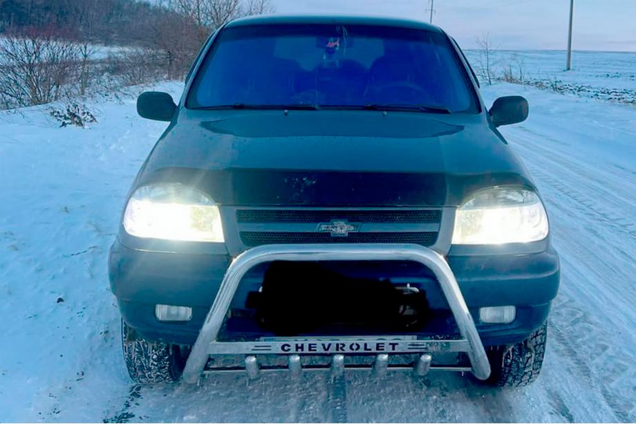 Chevrolet Niva 1998–2020 Sprednji zaščitni lok WT004 (nerjavno jeklo) Image