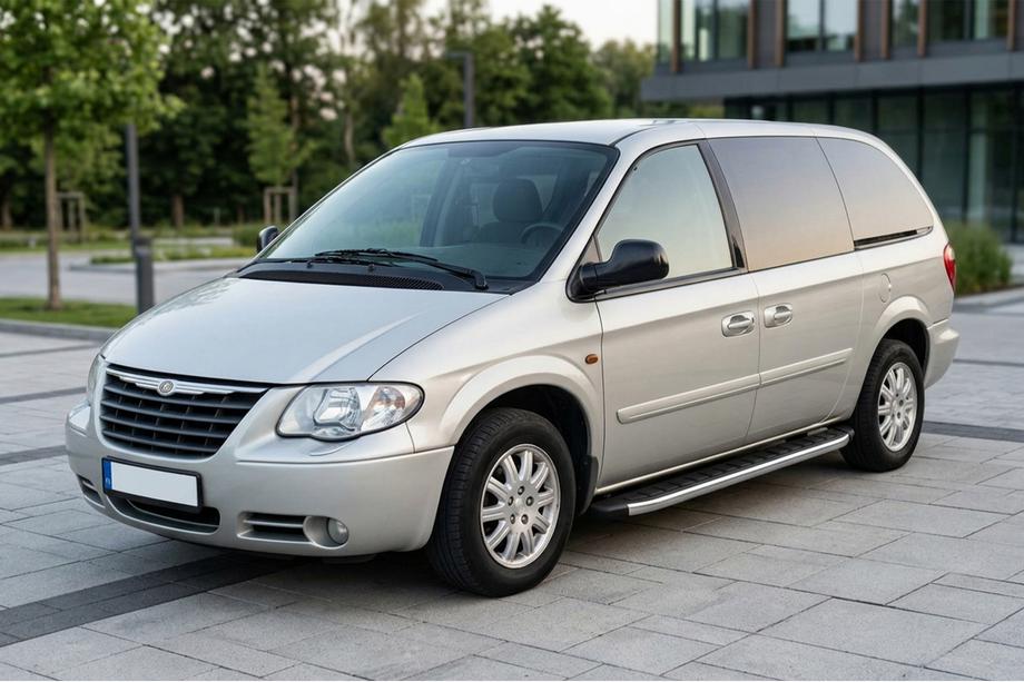 Chrysler Voyager 2001–2007 Stranski pragovi Fullmond (2 kosa, aluminij) Image
