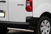 Peugeot Partner Tepee 2008–2018 Zadnji vogalni ščitniki AK-003 (inox) fotografija 2