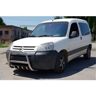 Prednji zaščitni lok WT003 (nerjavno jeklo) Peugeot Partner 1996–2008 fotografija 2