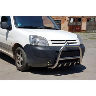 Prednji zaščitni lok WT003 (nerjavno jeklo) Peugeot Partner 1996–2008 fotografija 3
