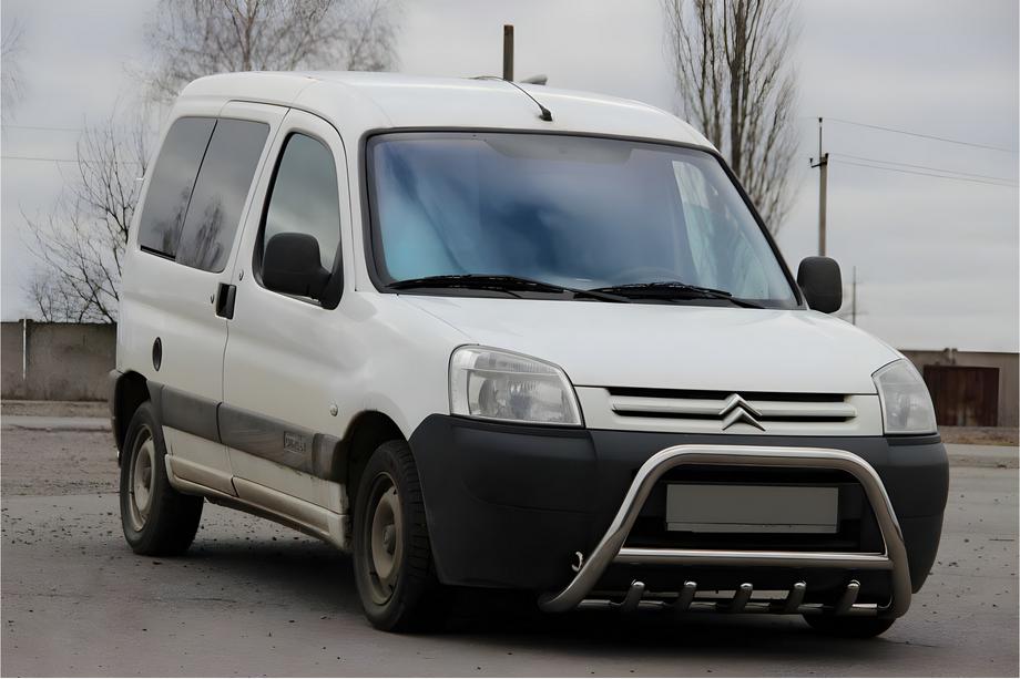 Peugeot Partner 1996–2008 Prednji zaščitni lok WT003 (nerjavno jeklo) 51 mm Image
