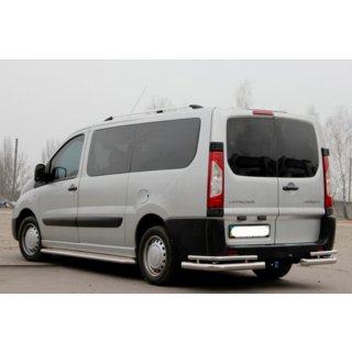 Zadnji kotni ščitniki AK-003-Double (2 kosa, nerjaveče jeklo) Peugeot Expert 2007–2016 fotografija 3