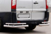 Fiat Scudo 2007–2015 Zadnji vogalni elementi AK003-Double (2 kosa, nerjavno jeklo) fotografija 1