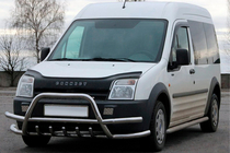 Ford Connect 2002–2006 Sprednji zaščitni lok (bullbar) z dvojnimi cevmi WT004-Plus (nerjavno jeklo) fotografija 1