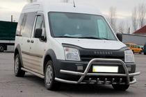 Ford Connect 2002–2006 Sprednji zaščitni lok (bullbar) z dvojnimi cevmi WT004-Plus (nerjavno jeklo) fotografija 3