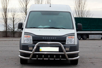 Ford Connect 2006–2009 Sprednji zaščitni lok (bullbar) z dvojno cevjo WT003-Plus-2 (nerjaveče jeklo) fotografija 1