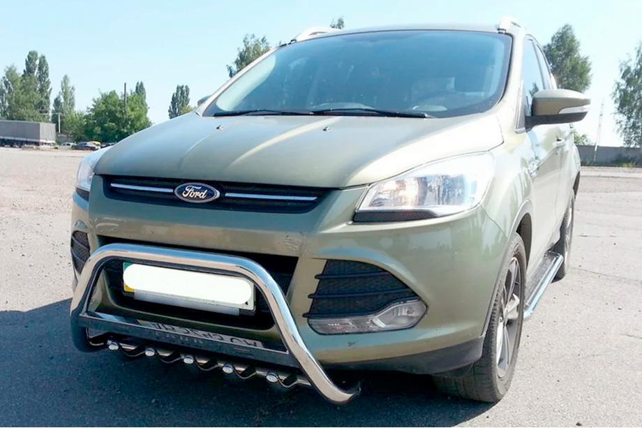 Ford Kuga/Escape 2013–2019 Sprednji zaščitni lok WT004 (inox) Fotografija 3