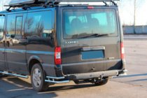 Ford Transit 2000–2014 Zadnji vogalni ščitniki AK003-Double (nerjaveče jeklo) fotografija 3