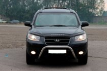 Hyundai Santa Fe 2 2006–2012 Sprednji zaščitni lok (kenguru) WT007 (nerjavno jeklo) fotografija 3
