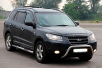 Hyundai Santa Fe 2 2006–2012 Sprednji zaščitni lok (kenguru) WT007 (nerjavno jeklo) fotografija 2