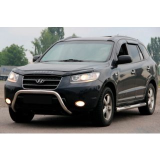 Sprednji zaščitni lok (kenguru) WT007 (nerjavno jeklo) Hyundai Santa Fe 2 2006–2012 fotografija 1
